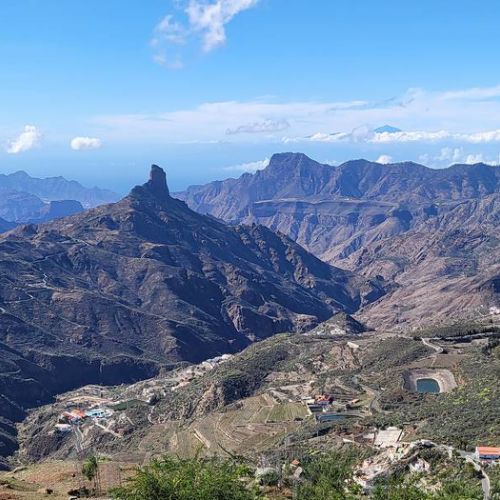 Roque Bentayga visto dal Roque Nublo