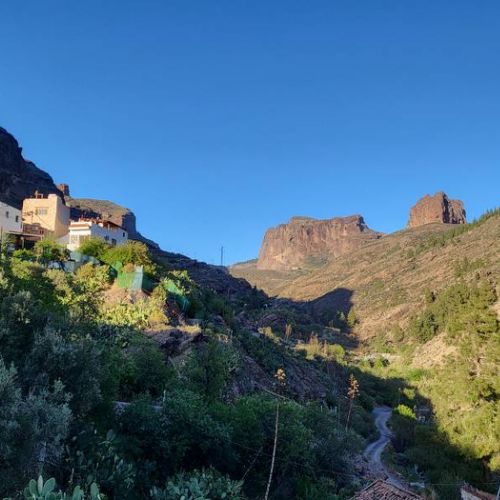 Vista sulla valle del Barranco de El Juncal De Tejeda