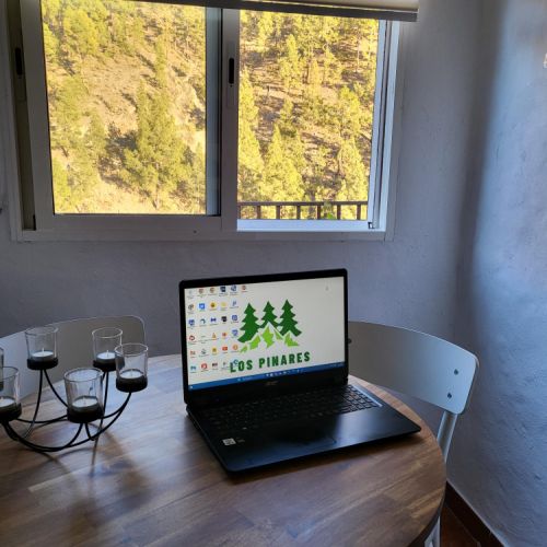 Espace de travail Maison Rurale Los Pinares El Juncal de Tejeda Grande Canarie