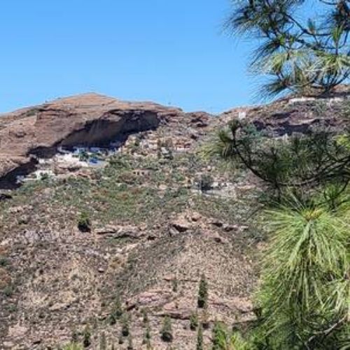 Vista panorámica del pueblo de El Juncal de Tejeda