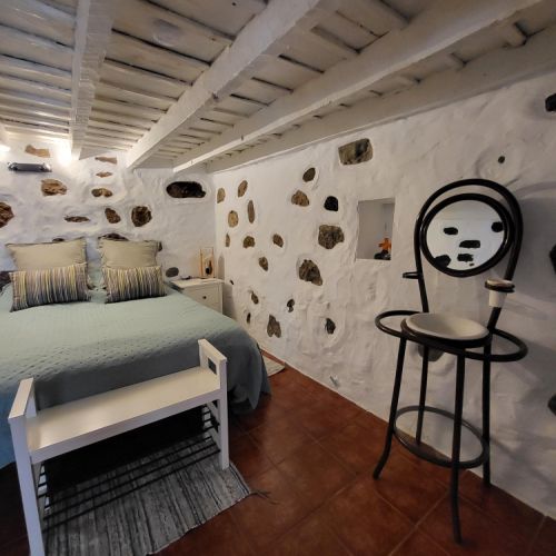 Chambre 1 de la maison Rurale 'los Pinares' El Juncal de Tejeda Grande Canarie