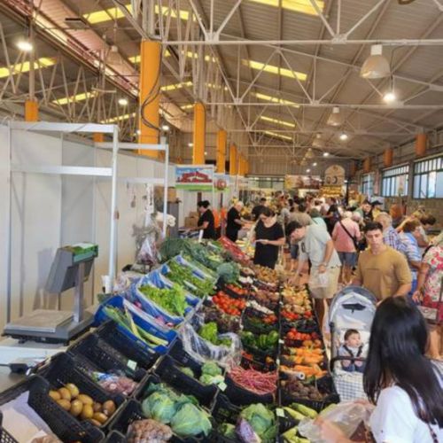 Bancarella al mercato di San Mateo