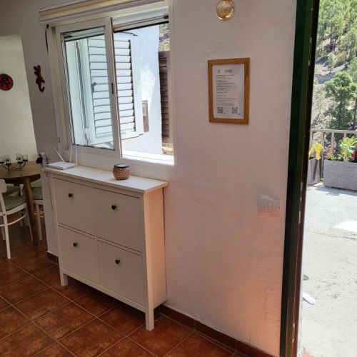 Entrée de la maison Rurale Los Pinares El Juncal de Tejeda Grande Canarie