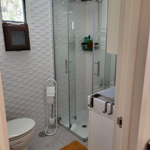 Salle de douche maison rurale « Los Pinares » El Juncal de Tejeda Grande Canarie