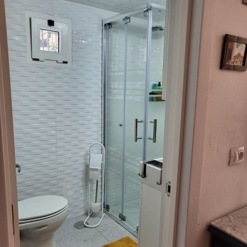 Salle de douche maison rurale « Los Pinares » El Juncal de Tejeda Grande Canarie