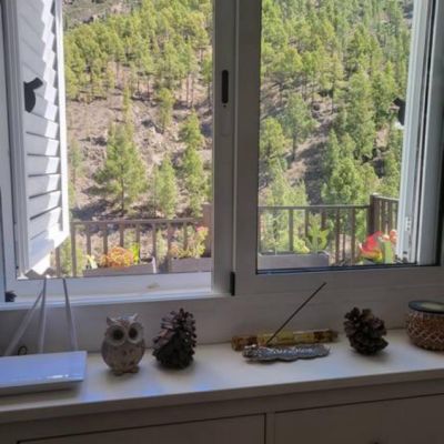 Los Pinares El Juncal de Tejeda Vue depuis le couloir